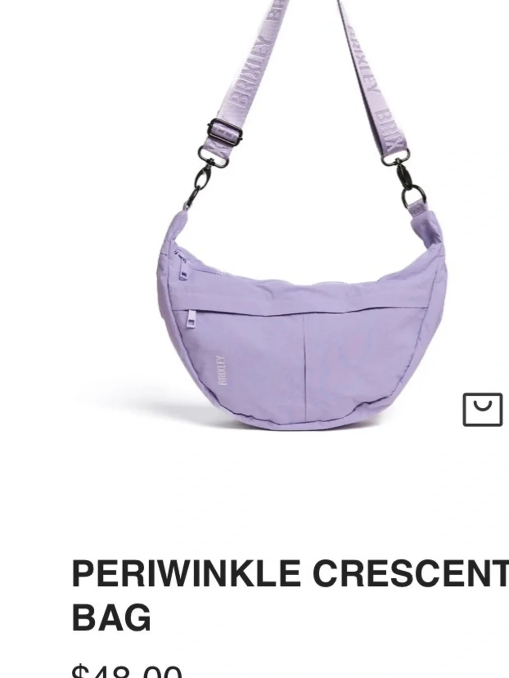 Brixley Periwinkle Crescent Bag - Picture 5 of 5